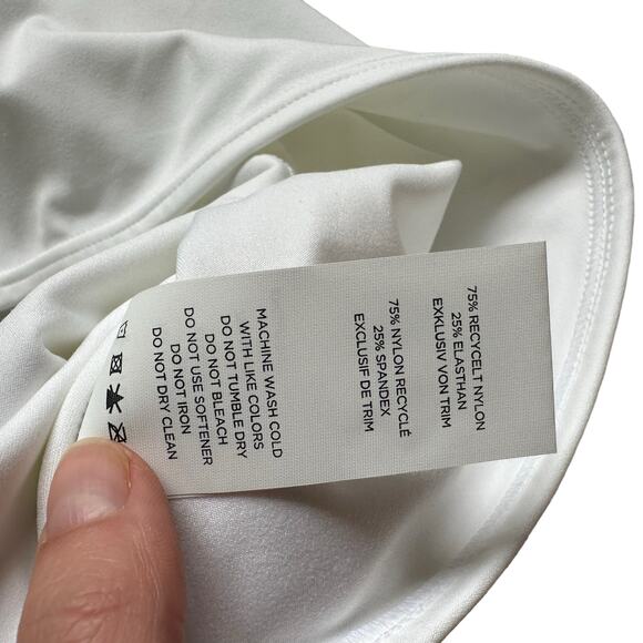 FOURLAPS Poise Longline Bra Basic White Women's Size Large NWT Run Low Impact - Picture 9 of 9